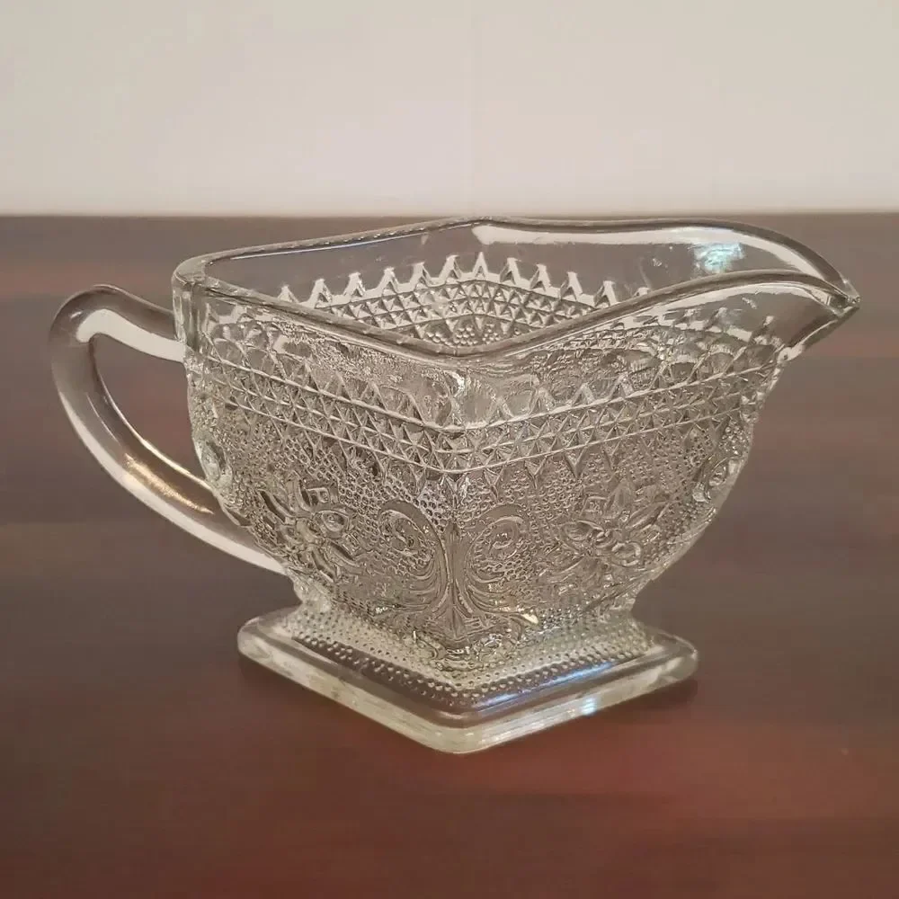 Lovely Vintage Pressed Glass Creamer